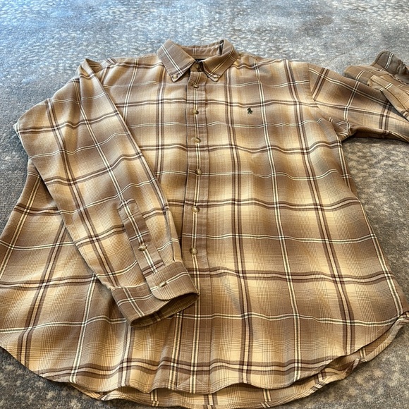 RALPH LAUREN 100 COTTON FLANEL MENS SO SOFT SHIRT SIZE L - Picture 6 of 9